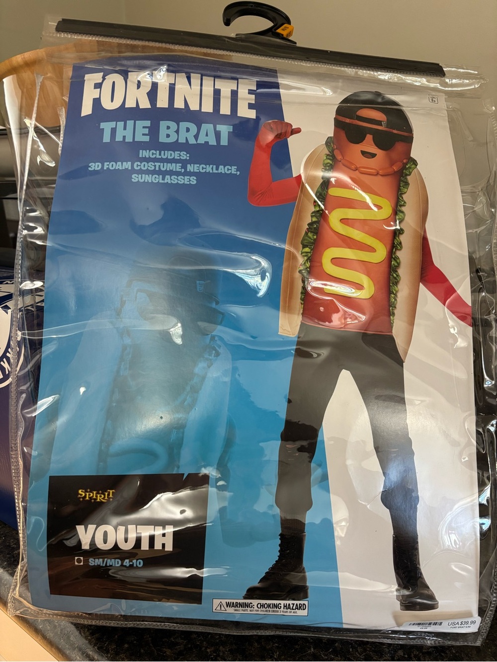Fortnite The Brat Spirit Halloween Costume Sm/Med fits from size 4-10